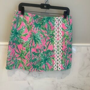 NEW Lilly Pulitzer Tawney Skort in Hangin around.  Hot Pink and Bright Green.